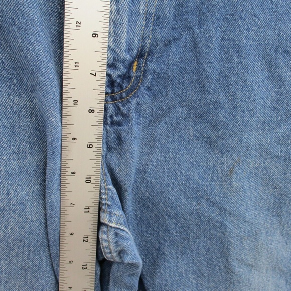 Carhartt Jeans Mens 34x30 Blue Denim Relaxed Fit Straight Work 381-83 Distressed - Picture 5 of 14